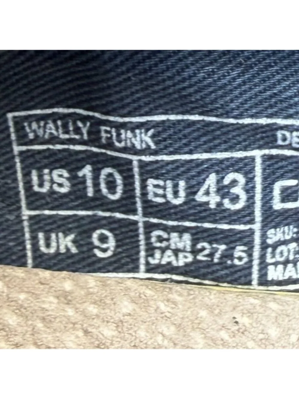 Hey Dude Wally Funk Mens Size 10 Taupe Gray Blue Casual Walking Slip-On Shoes